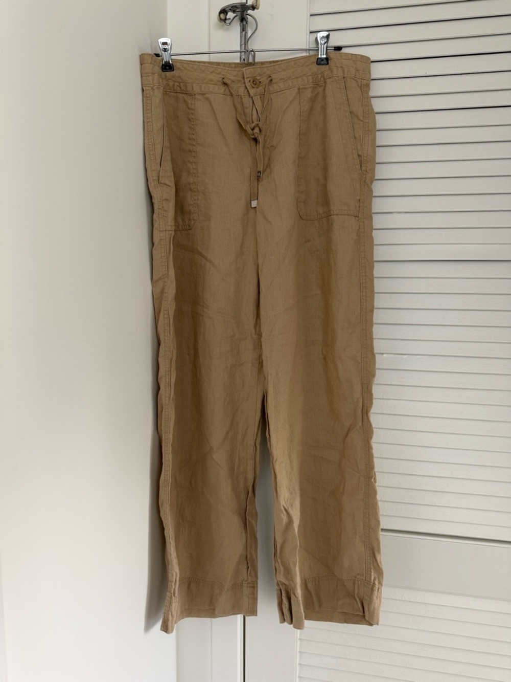 Ralph Lauren Men's Drawstring Linen-Blend Chinos - Khaki
